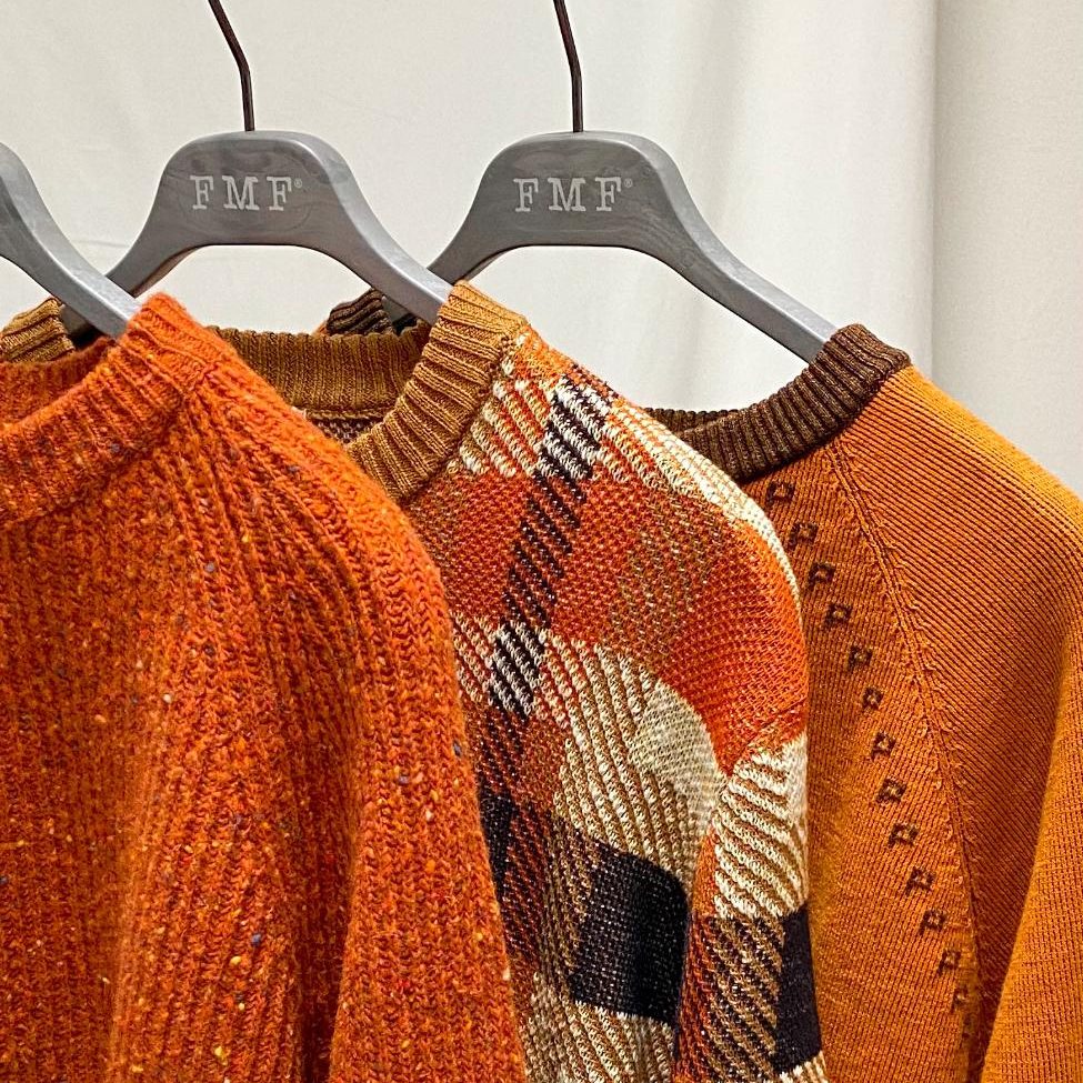 knitwear garments orange color