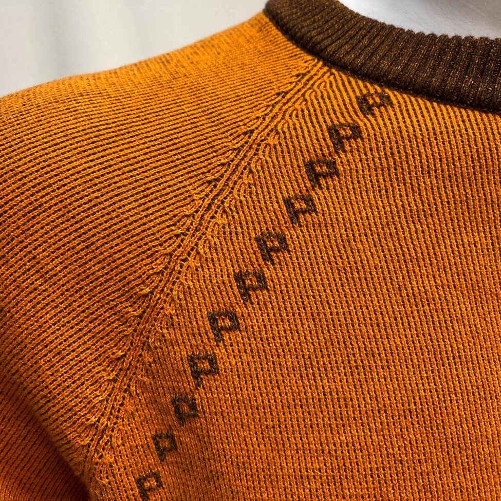 knitwear garments orange color