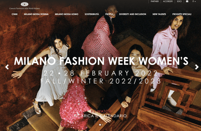 Milano Fashion Week 2022 copertina